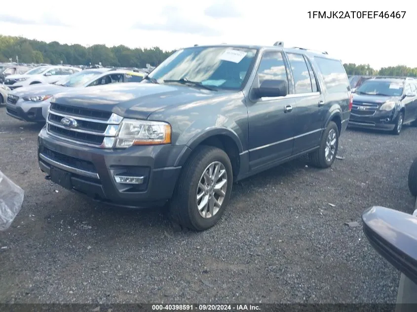 2015 Ford Expedition El Limited VIN: 1FMJK2AT0FEF46467 Lot: 40398591