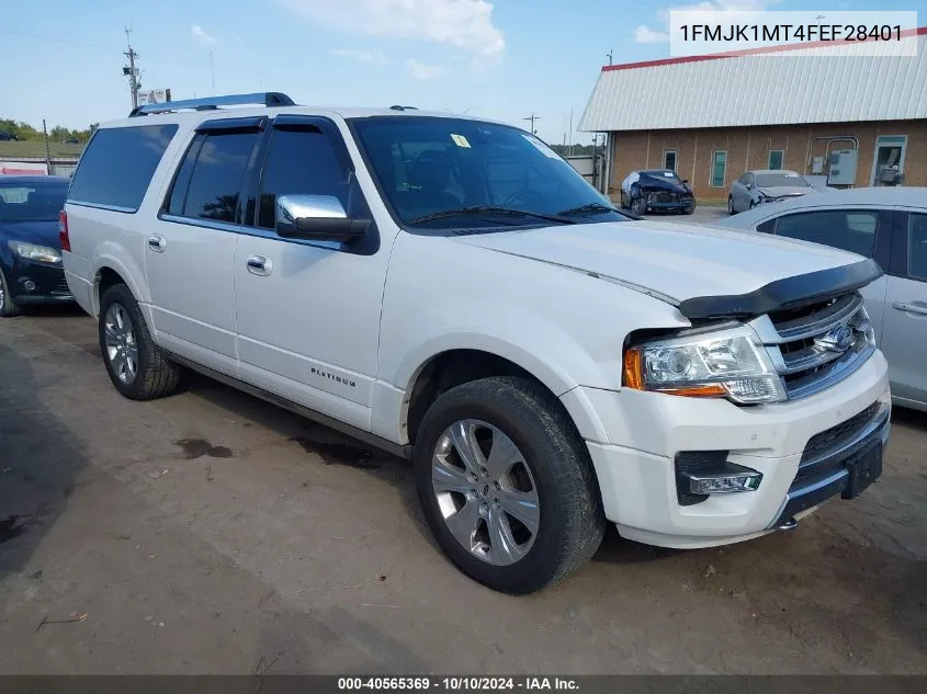 2015 Ford Expedition El Platinum VIN: 1FMJK1MT4FEF28401 Lot: 40565369