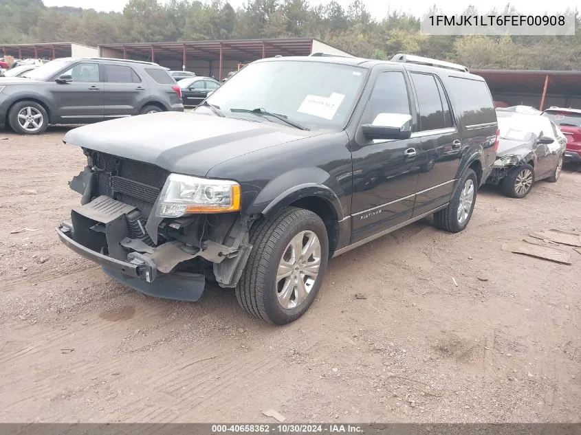 2015 Ford Expedition El Platinum VIN: 1FMJK1LT6FEF00908 Lot: 40658362