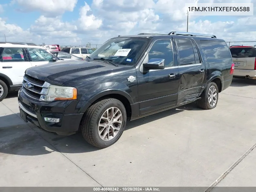 2015 Ford Expedition El King Ranch VIN: 1FMJK1HTXFEF06588 Lot: 40698242