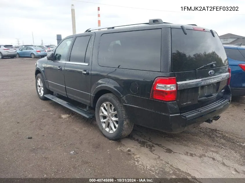 2015 Ford Expedition El Limited VIN: 1FMJK2AT2FEF03202 Lot: 40745898