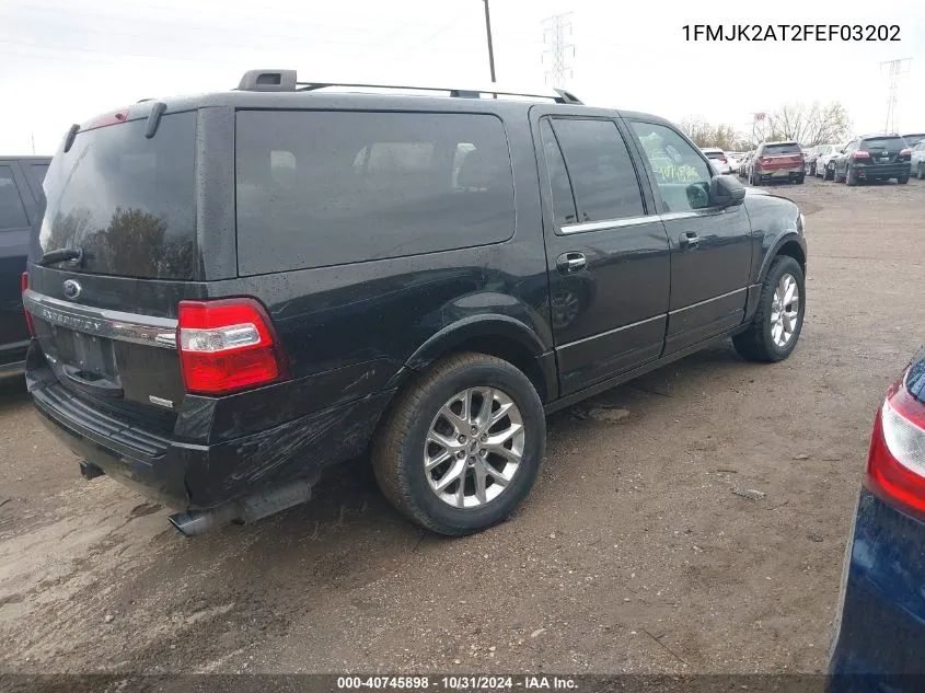 2015 Ford Expedition El Limited VIN: 1FMJK2AT2FEF03202 Lot: 40745898