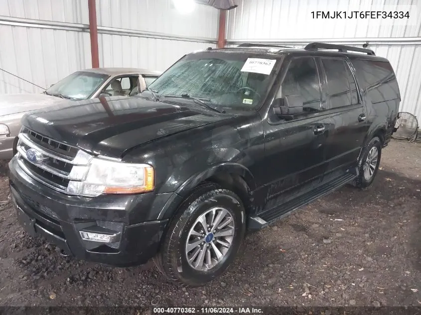 2015 Ford Expedition El Xlt VIN: 1FMJK1JT6FEF34334 Lot: 40770362