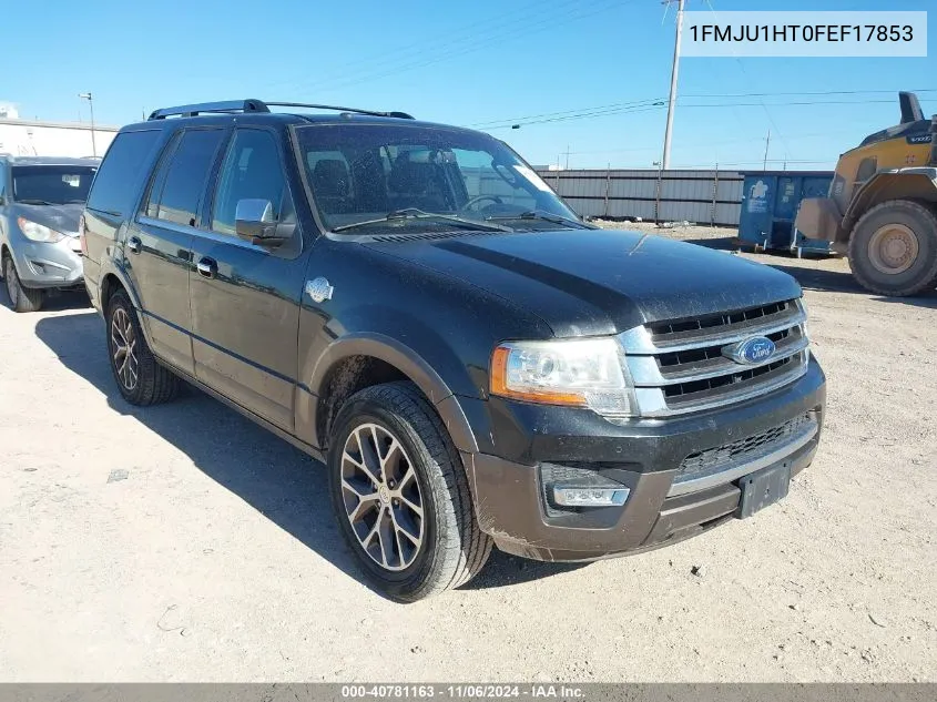 2015 Ford Expedition King Ranch VIN: 1FMJU1HT0FEF17853 Lot: 40781163