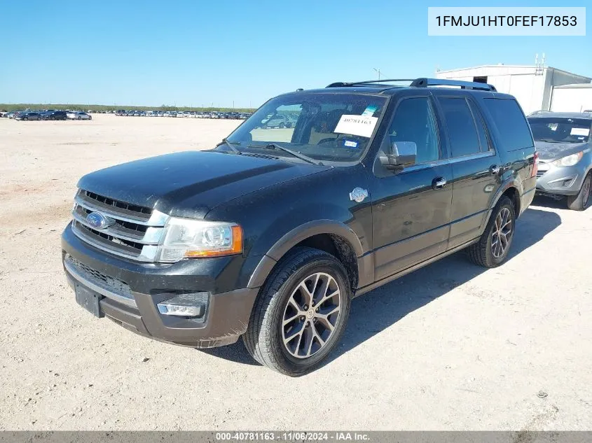 2015 Ford Expedition King Ranch VIN: 1FMJU1HT0FEF17853 Lot: 40781163