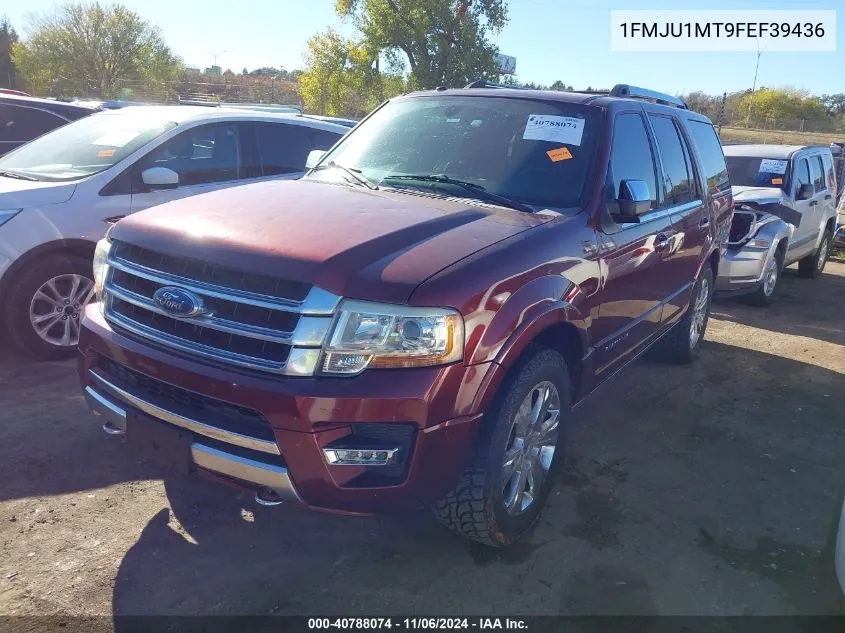 2015 Ford Expedition Platinum VIN: 1FMJU1MT9FEF39436 Lot: 40788074