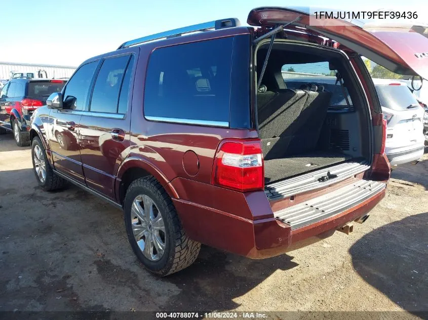 2015 Ford Expedition Platinum VIN: 1FMJU1MT9FEF39436 Lot: 40788074