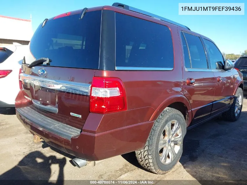 2015 Ford Expedition Platinum VIN: 1FMJU1MT9FEF39436 Lot: 40788074