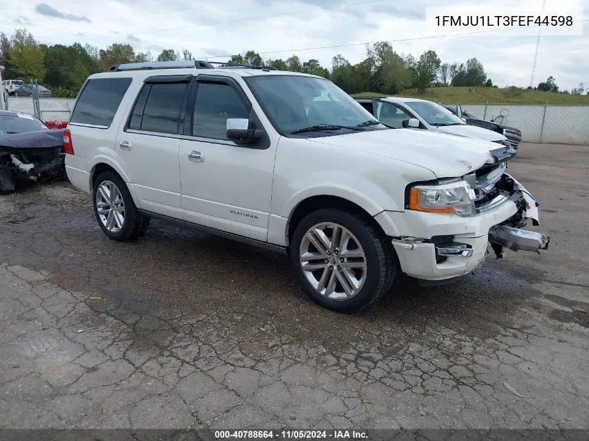 2015 Ford Expedition Platinum VIN: 1FMJU1LT3FEF44598 Lot: 40788664