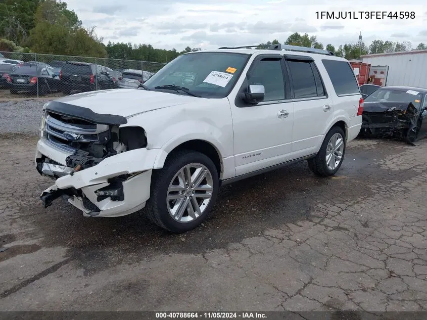 2015 Ford Expedition Platinum VIN: 1FMJU1LT3FEF44598 Lot: 40788664