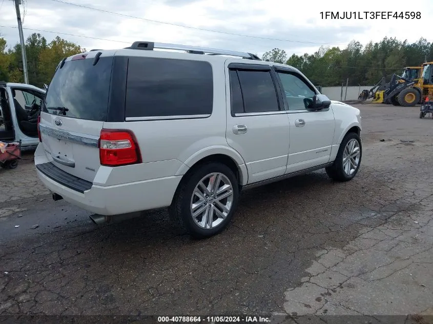 2015 Ford Expedition Platinum VIN: 1FMJU1LT3FEF44598 Lot: 40788664