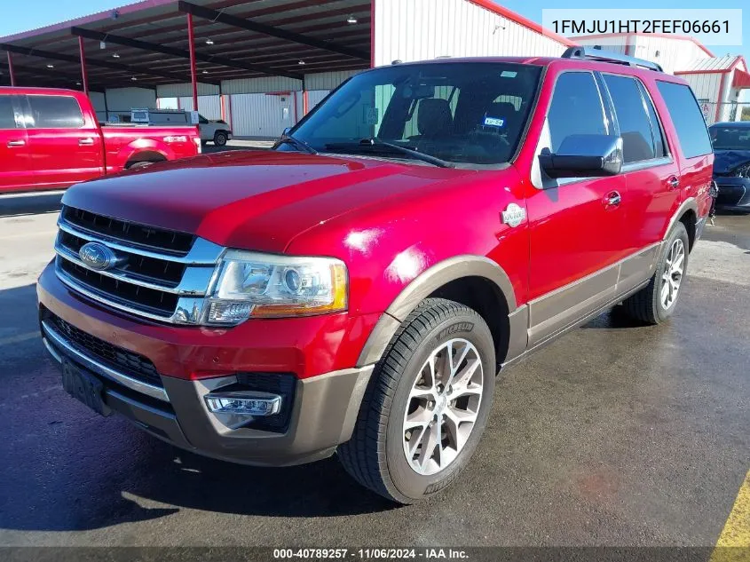 2015 Ford Expedition King Ranch VIN: 1FMJU1HT2FEF06661 Lot: 40789257