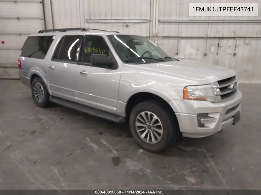 2015 Ford Expedition El Xlt/El King Ranch VIN: 1FMJK1JTPFEF43741 Lot: 40815658