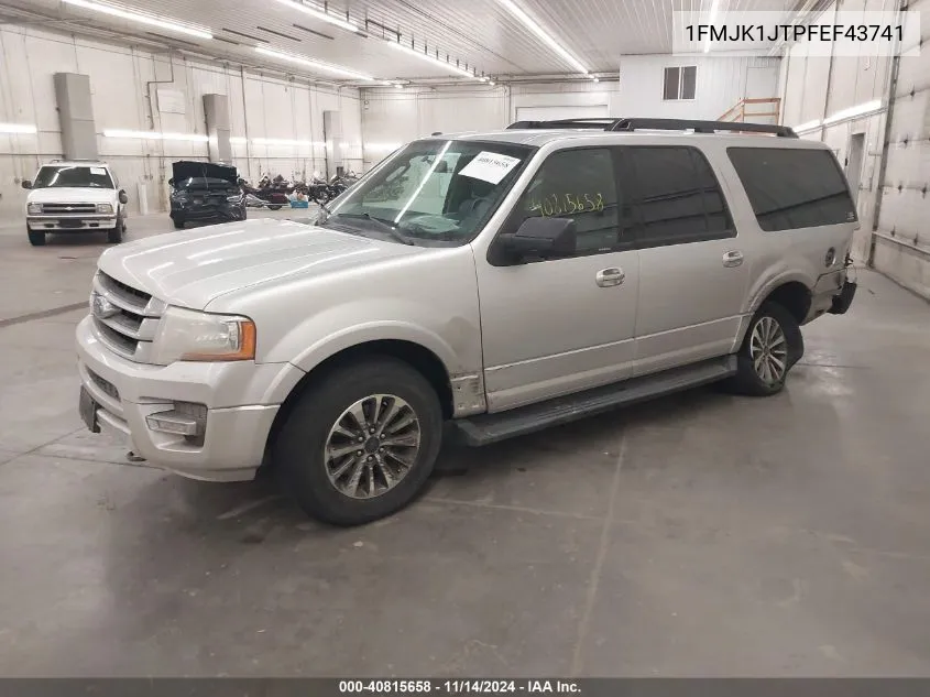 2015 Ford Expedition El Xlt/El King Ranch VIN: 1FMJK1JTPFEF43741 Lot: 40815658