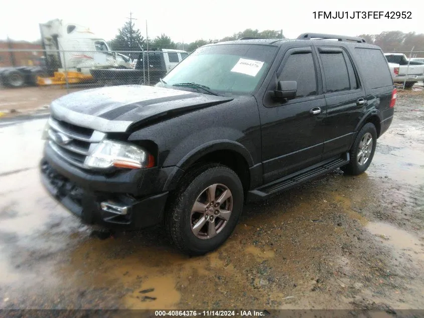 2015 Ford Expedition Xlt VIN: 1FMJU1JT3FEF42952 Lot: 40864376