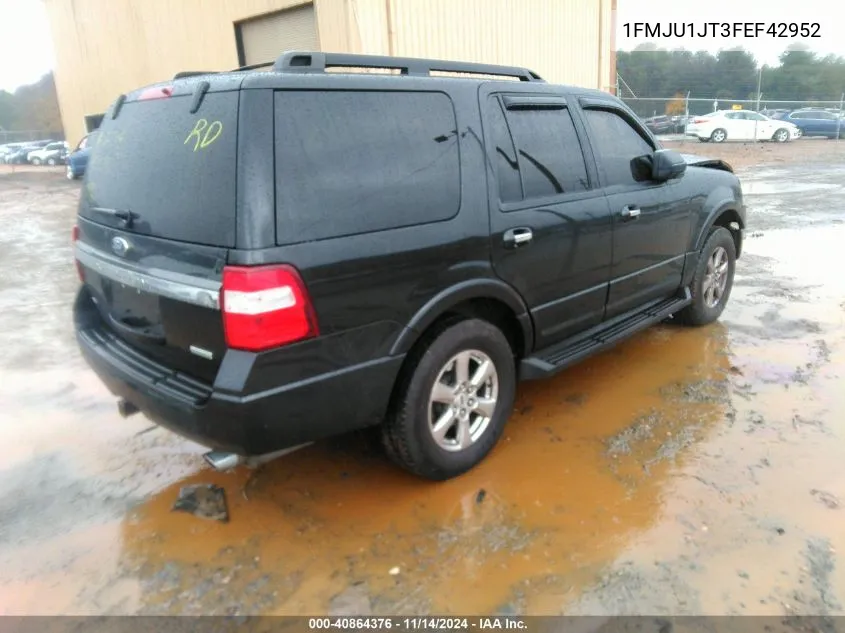 2015 Ford Expedition Xlt VIN: 1FMJU1JT3FEF42952 Lot: 40864376