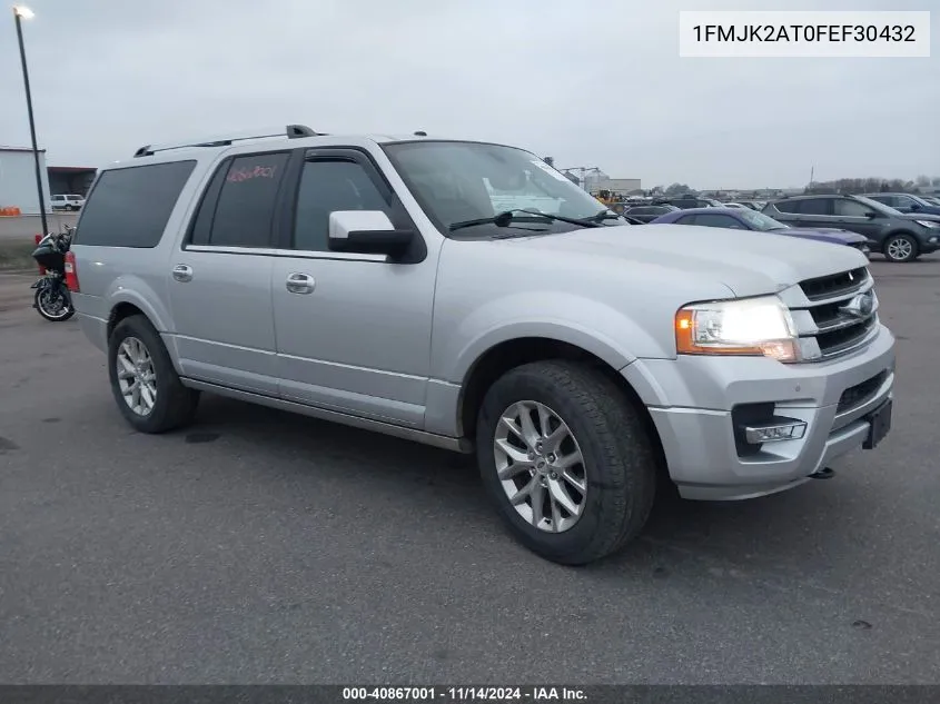 2015 Ford Expedition El Limited VIN: 1FMJK2AT0FEF30432 Lot: 40867001