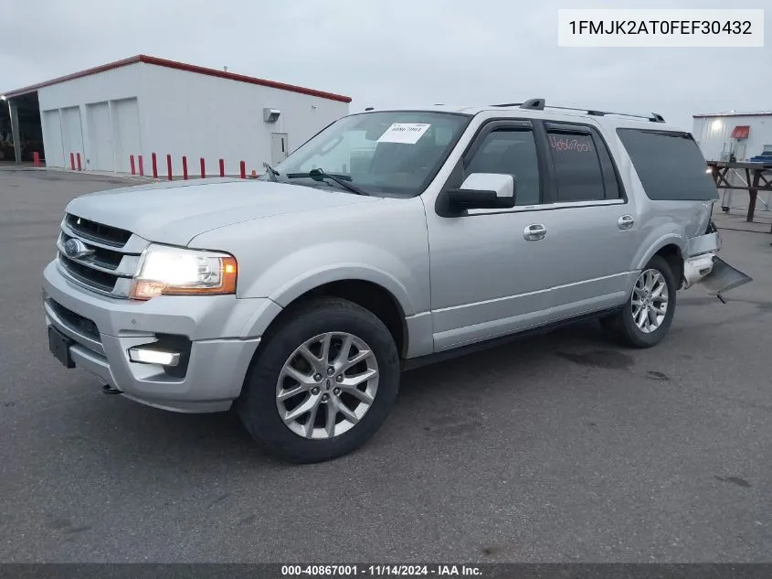 2015 Ford Expedition El Limited VIN: 1FMJK2AT0FEF30432 Lot: 40867001