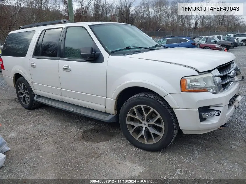 2015 Ford Expedition El Xlt VIN: 1FMJK1JT4FEF49043 Lot: 40887912