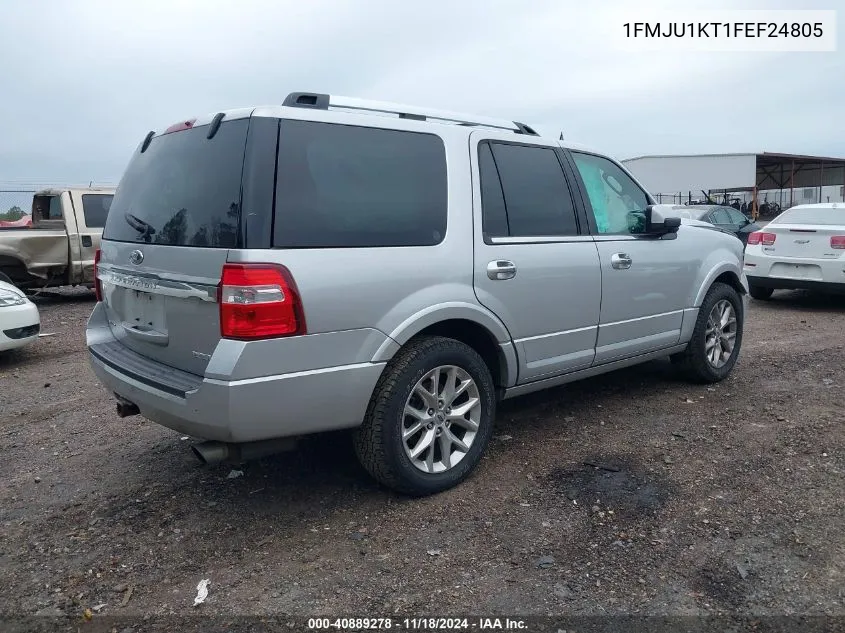 2015 Ford Expedition Limited VIN: 1FMJU1KT1FEF24805 Lot: 40889278