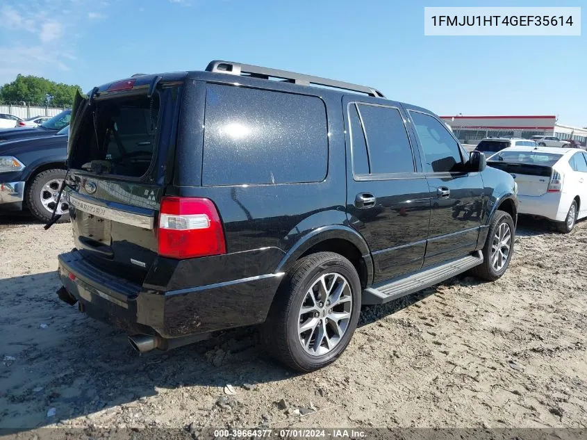 2016 Ford Expedition Xlt VIN: 1FMJU1HT4GEF35614 Lot: 39664377