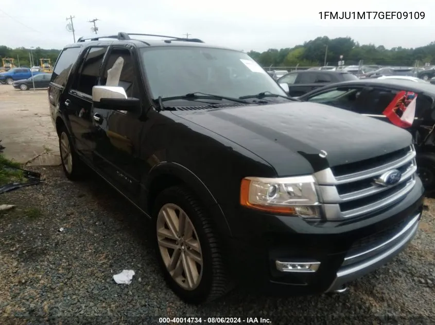 2016 Ford Expedition Platinum VIN: 1FMJU1MT7GEF09109 Lot: 40014734