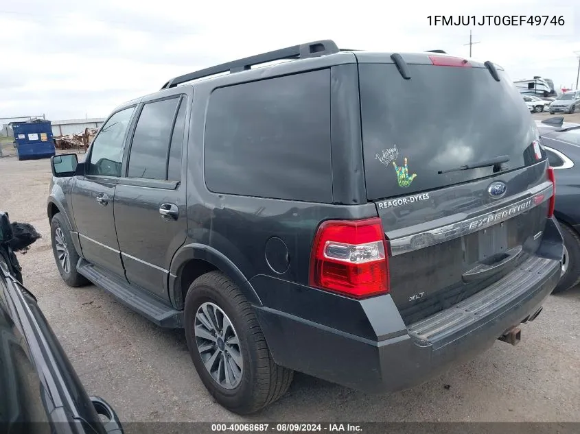 1FMJU1JT0GEF49746 2016 Ford Expedition Xlt