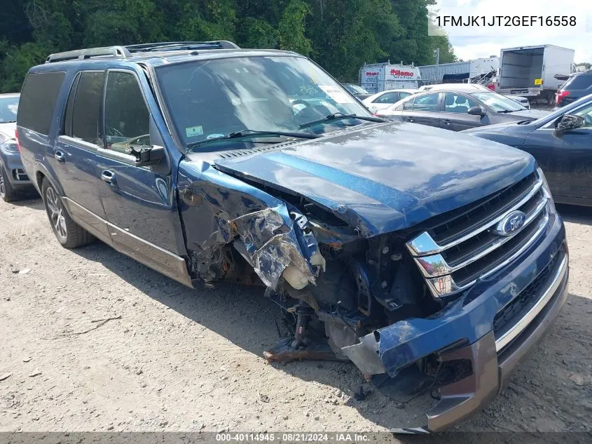 2016 Ford Expedition El King Ranch VIN: 1FMJK1JT2GEF16558 Lot: 40114945