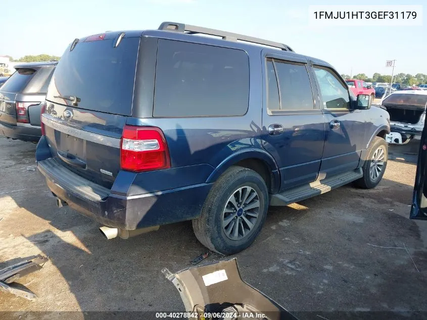 2016 Ford Expedition Xlt/King Ranch VIN: 1FMJU1HT3GEF31179 Lot: 40278842