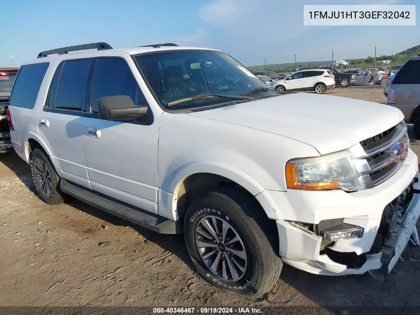 2016 Ford Expedition Xlt VIN: 1FMJU1HT3GEF32042 Lot: 40346467