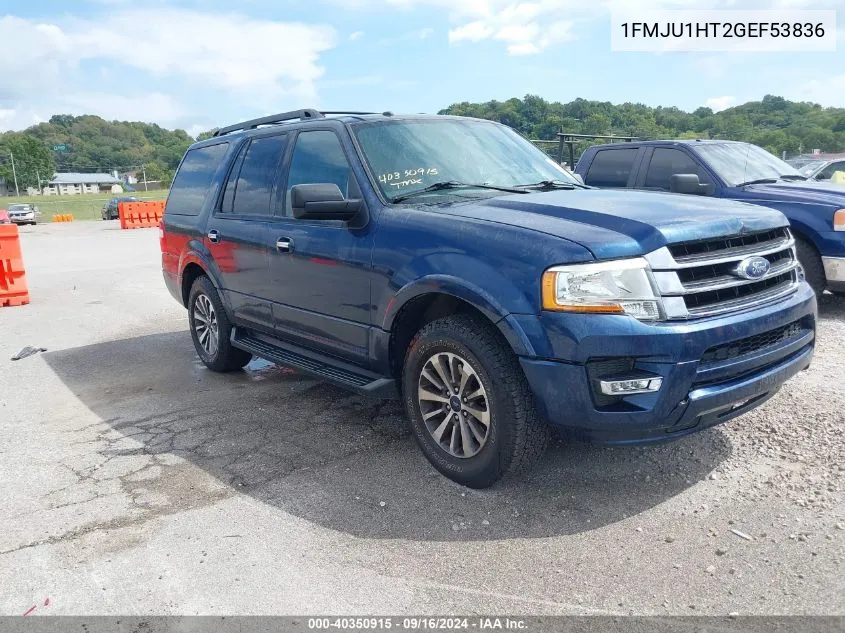 2016 Ford Expedition Xlt VIN: 1FMJU1HT2GEF53836 Lot: 40350915