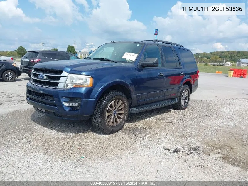 2016 Ford Expedition Xlt VIN: 1FMJU1HT2GEF53836 Lot: 40350915