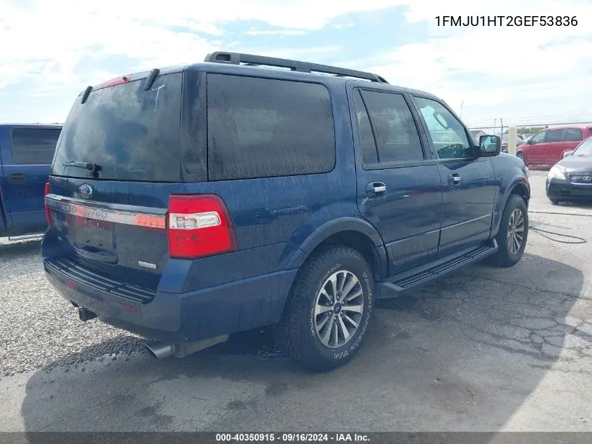 2016 Ford Expedition Xlt VIN: 1FMJU1HT2GEF53836 Lot: 40350915