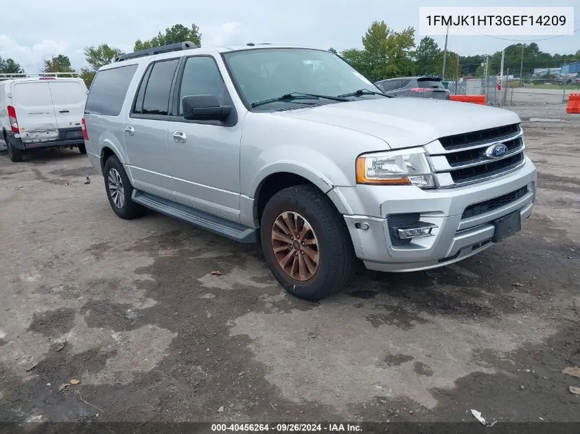 2016 Ford Expedition El Xlt VIN: 1FMJK1HT3GEF14209 Lot: 40456264