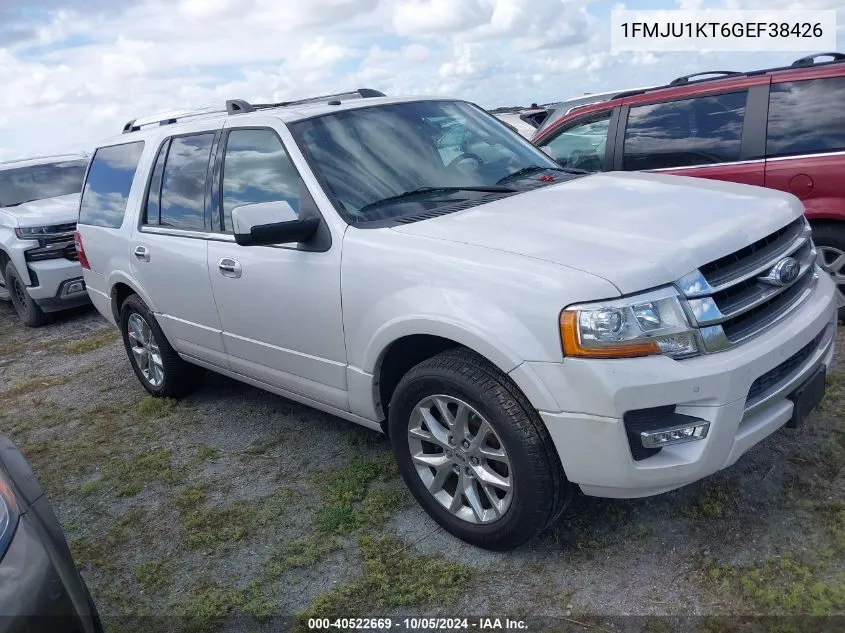 2016 Ford Expedition Limited VIN: 1FMJU1KT6GEF38426 Lot: 40522669