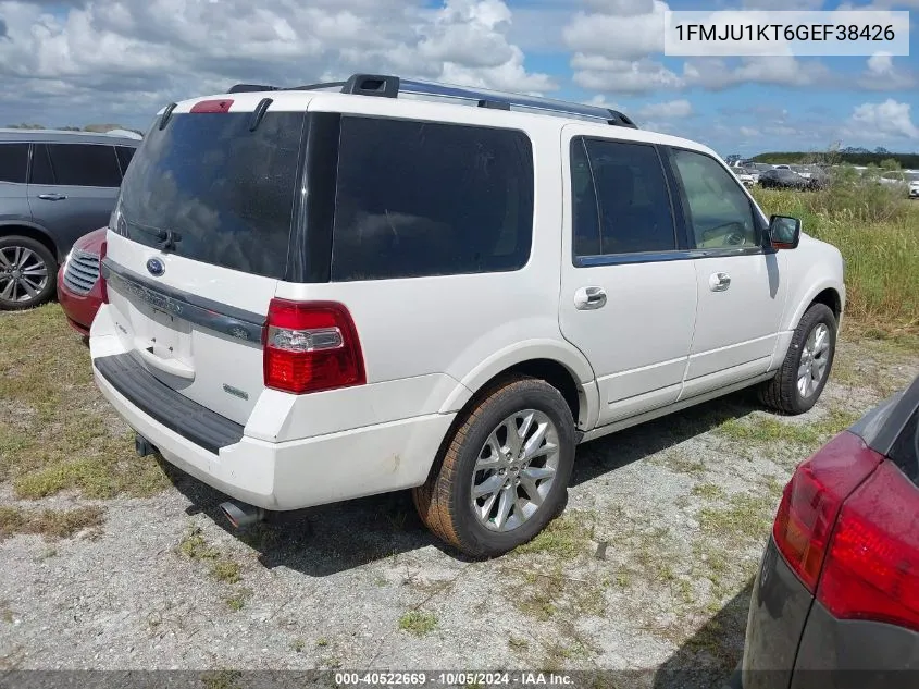 2016 Ford Expedition Limited VIN: 1FMJU1KT6GEF38426 Lot: 40522669