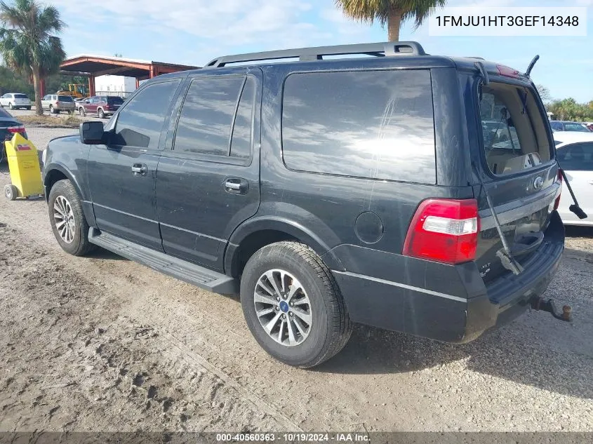 2016 Ford Expedition Xlt VIN: 1FMJU1HT3GEF14348 Lot: 40560363