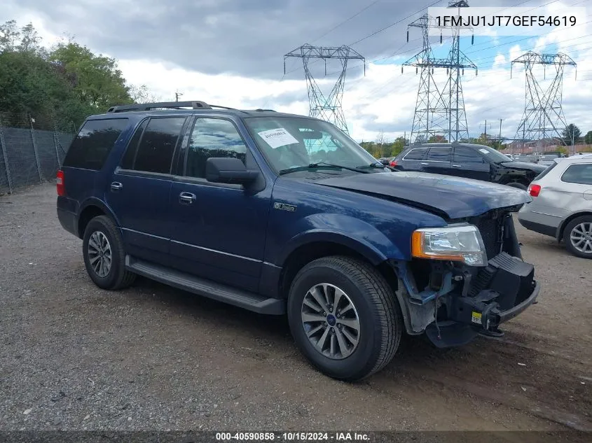 2016 Ford Expedition Xlt VIN: 1FMJU1JT7GEF54619 Lot: 40590858