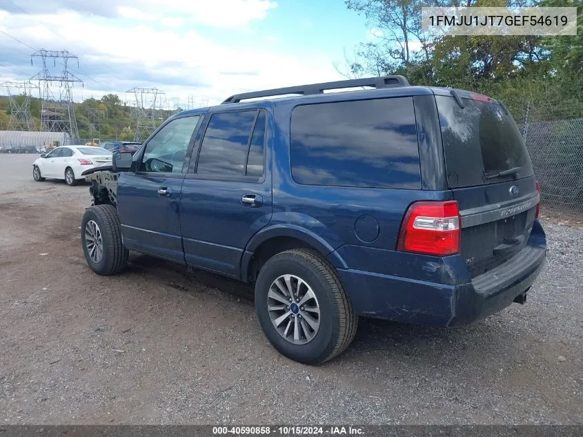 2016 Ford Expedition Xlt VIN: 1FMJU1JT7GEF54619 Lot: 40590858