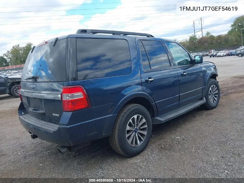 2016 Ford Expedition Xlt VIN: 1FMJU1JT7GEF54619 Lot: 40590858