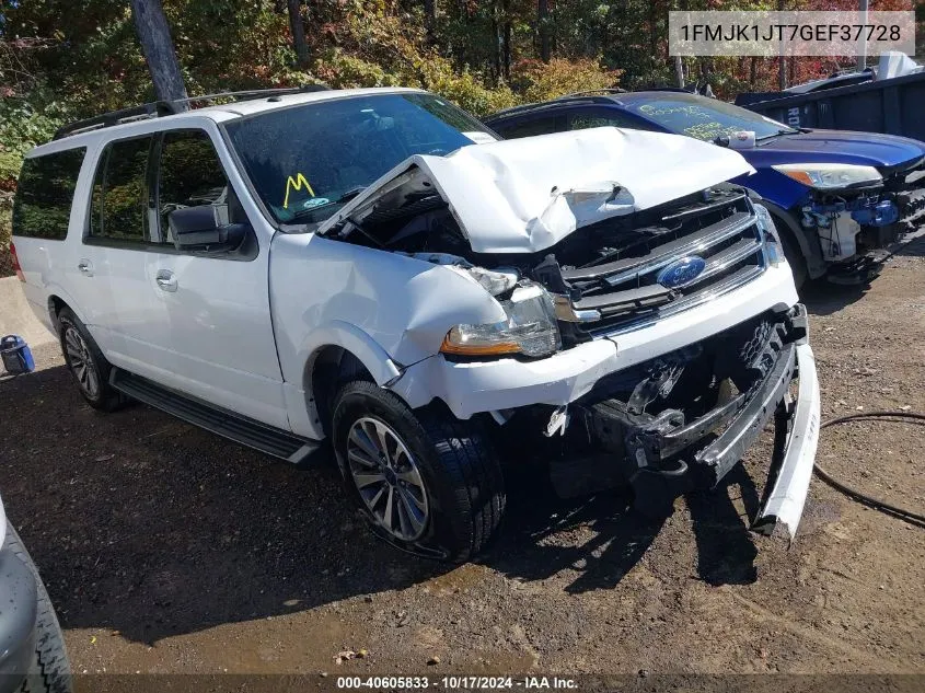 2016 Ford Expedition El Xlt VIN: 1FMJK1JT7GEF37728 Lot: 40605833