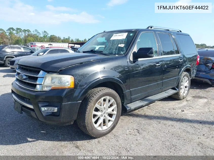 2016 Ford Expedition Limited VIN: 1FMJU1KT6GEF44422 Lot: 40674664