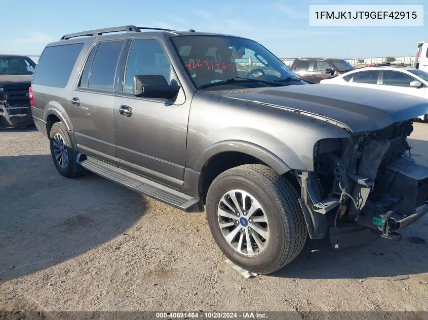 2016 Ford Expedition El Xlt VIN: 1FMJK1JT9GEF42915 Lot: 40691464