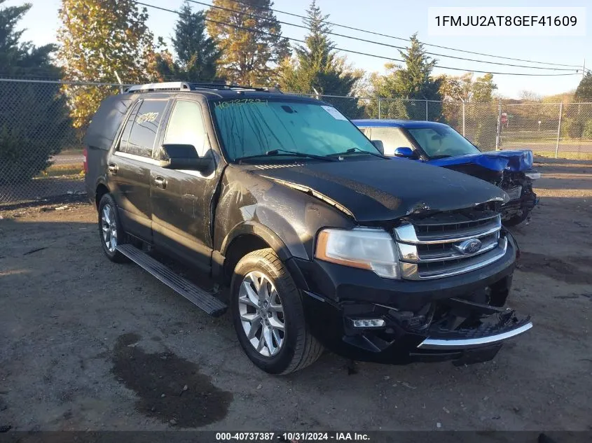 2016 Ford Expedition Limited VIN: 1FMJU2AT8GEF41609 Lot: 40737387