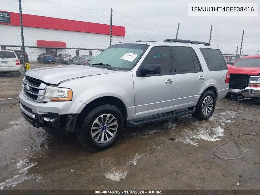 2016 Ford Expedition Xlt VIN: 1FMJU1HT4GEF38416 Lot: 40749782