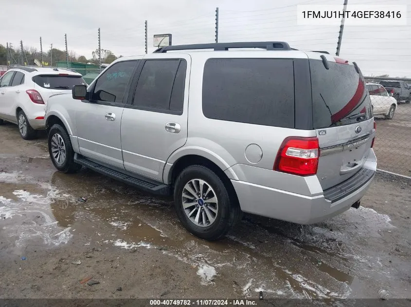 2016 Ford Expedition Xlt VIN: 1FMJU1HT4GEF38416 Lot: 40749782