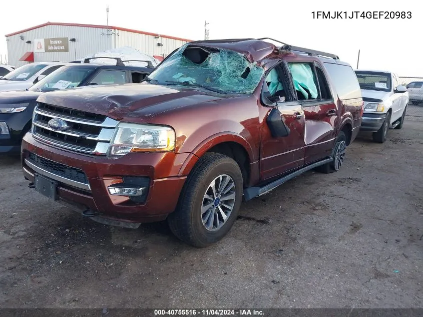 2016 Ford Expedition El Xlt VIN: 1FMJK1JT4GEF20983 Lot: 40755516