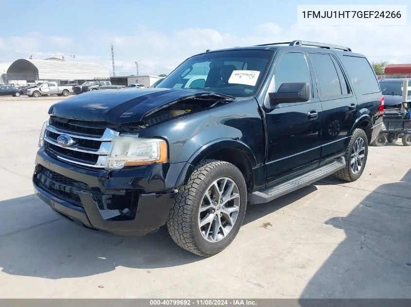 2016 Ford Expedition Xlt VIN: 1FMJU1HT7GEF24266 Lot: 40799692