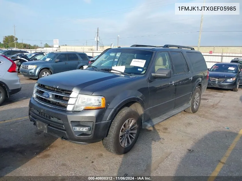 2016 Ford Expedition El Xlt VIN: 1FMJK1JTXGEF05985 Lot: 40800312