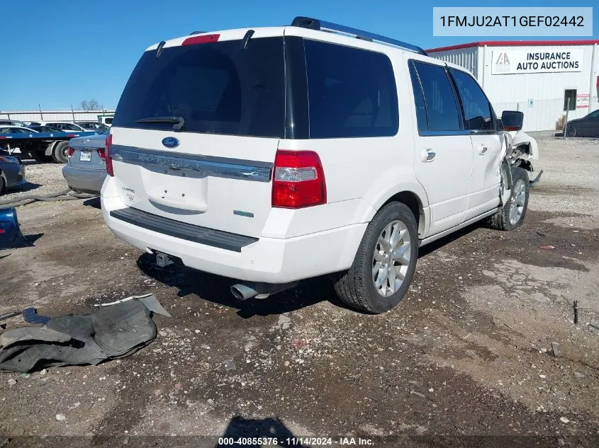 2016 Ford Expedition Limited VIN: 1FMJU2AT1GEF02442 Lot: 40855376